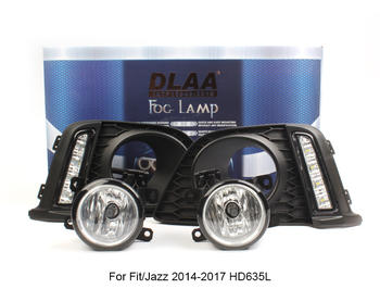 DLAA Fog Lamp Set Bumper Lamp For Fit/Jazz 2014-2017 HD635L