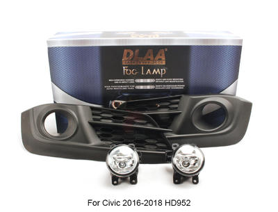 DLAA  Fog Lamp Set Bumper Lamp For Civic 2016-2018 HD952