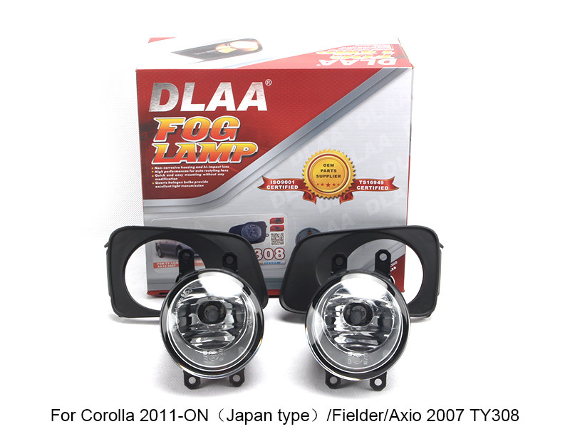 DLAA Fog Lamp Set Bumper Lamp For Corolla 2011-ON（Japan type）/Fielder/Axio 2007 TY308