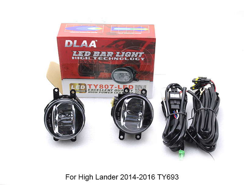 DLAA Fog Light Set Bumper Lamp LED Universal lamp For Toyota cars TY807-LED