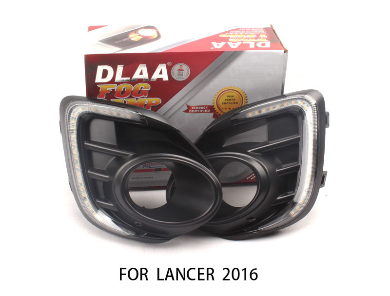 DLAA Fog Lights Set Bumper Lamp With LED FOR LANCER 2016