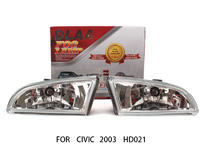 DLAA  Fog Lamp Set Bumper Lights For Civic 2003 HD021