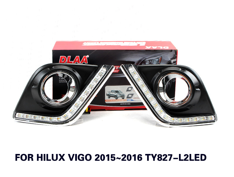 DLAA Complete Fog Lamp Set Bumper Lights With LED For Hilux/Vigo 2015-2016