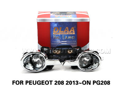 DLAA  Fog Lamp Set Bumper Lights FOR Peugeot 208 2013~ON PG208