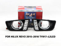 DLAA  Fog Lamp Set Bumper Lights drl led daytime fog light FOR HILUX REVO 2015~2016 TY917-L2LED