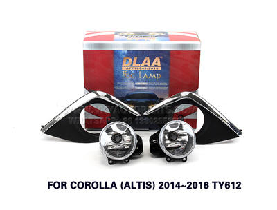 DLAA Fog Lamps front Set Bumper Lights with wire FOR COROLLA (ALTIS) 2014~2016 TY612