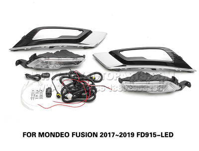 DLAA  drl led Fog Lamp daytime running front Set Bumper Lights FOR MONDEO FUSION 2017~2019 FD915-LED
