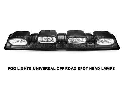 DLAA  12V H3 BLACK CAR 4×4 ROOF TOP BAR FOG LIGHTS UNIVERSAL OFF ROAD SPOT HEAD LAMPS