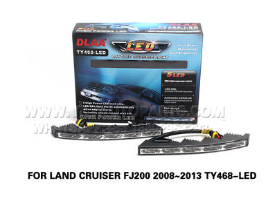 DLAA  Fog Lamp drl led daytime running Front Set Bumper lights FOR LAND CRUISER FJ200 2008~2013 TY468-LED