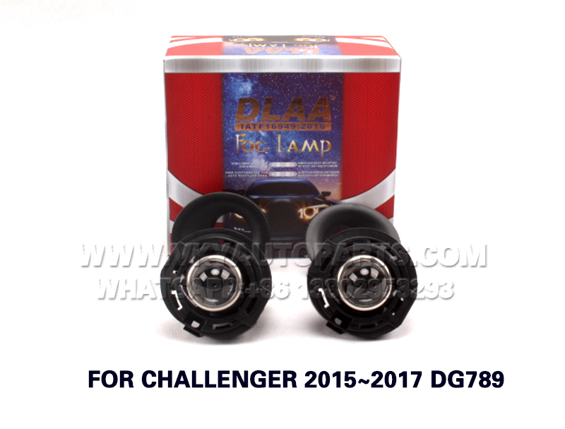 DLAA Fog Lamp ，front Set Bumper Lights， with lens and wire FOR CHALLENGER 2015~2017 DG789