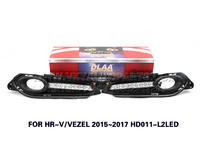 DLAA drl led daytime running lights  Fog Lamp front Set Bumper Lights FOR HR-V VEZEL 2015~2017 HD011-L2LED