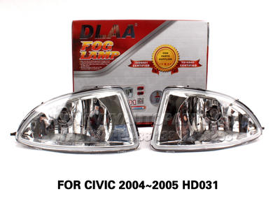 DLAA  Fog Lights Set Bumper Lamp FOR CIVIC 2004~2005 HD031