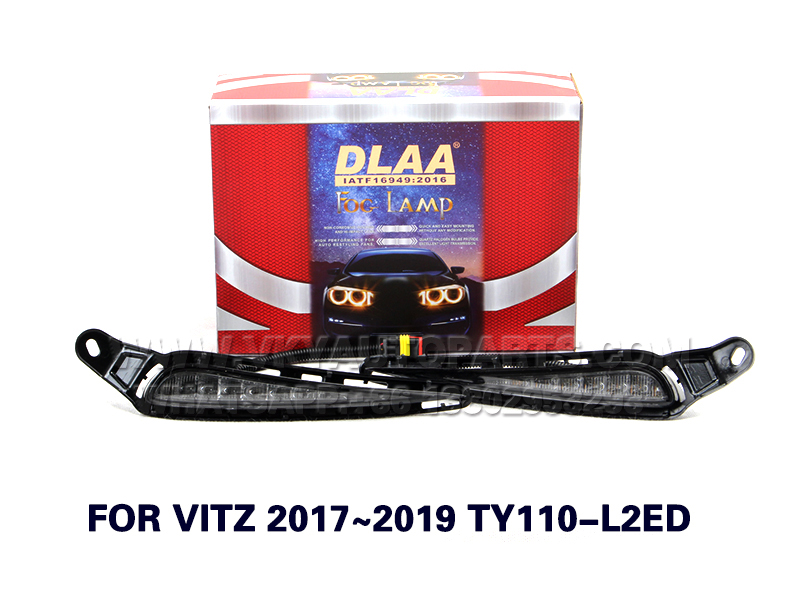 DLAA  Fog Lights Set Bumper Lamp FOR VITZ 2017~2019 TY110-L2ED