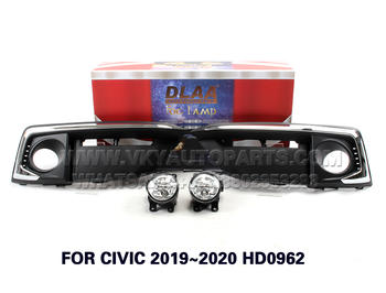 DLAA  Fog Lights Set Bumper Lamp FOR CIVIC 2019~2020 HD0962