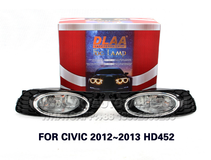 DLAA FogLamp Set Bumper Light with WIREHARNESS FOR CIVIC 2012~2013 HD452
