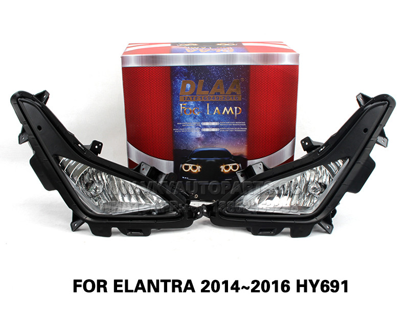 DLAA  Fog Lights Set Bumper Lamp With FOR ELANTRA 2014~2016 HY691