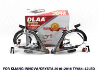 DLAA Fog Lights Set Bumper Lamp With LED FOR KIJANG INNOV ACRYSTA 2016~2018 TY654-L2LED