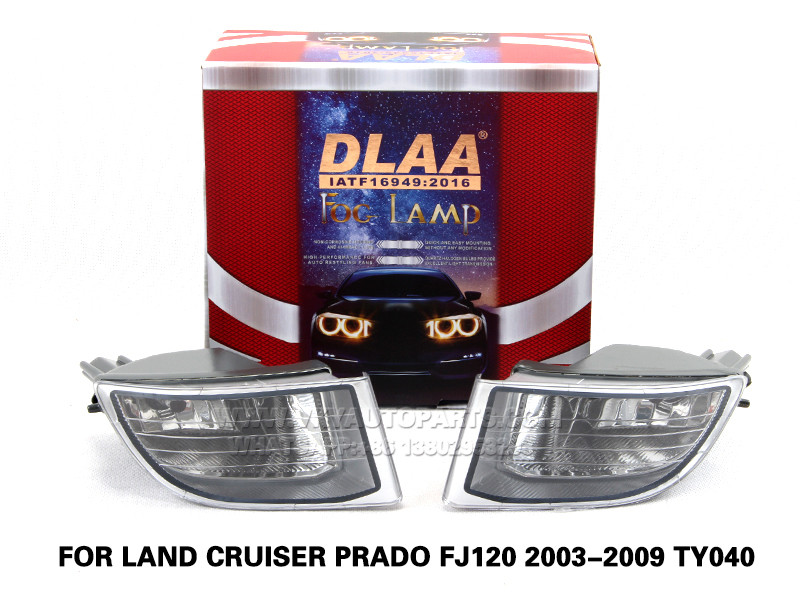 DLAA  Fog Lights Set Bumper Lamp With FOR LAND CRUISER PRADO FJ120 2003-2009 TY040