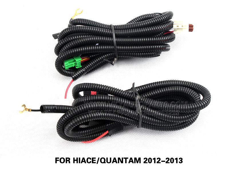 DLAA 9006 Fog Light Harness Wiring Kit Cable with ON/OFF Switch Relay FOR hiace quantam 2012-2013