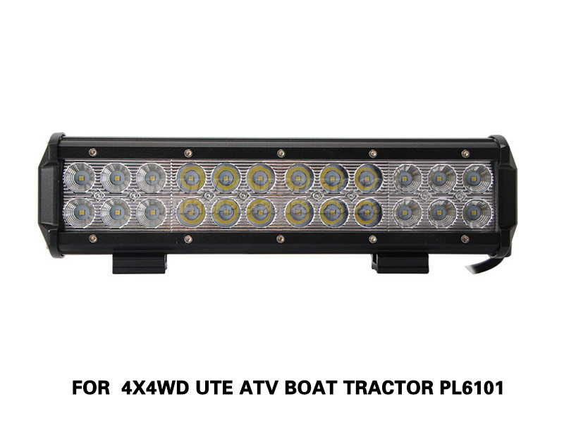 DLAA 72W Led Light Bar Flood Spot Combo Beam FOR 4X4WD UTE ATV Boat Tractor PL6101