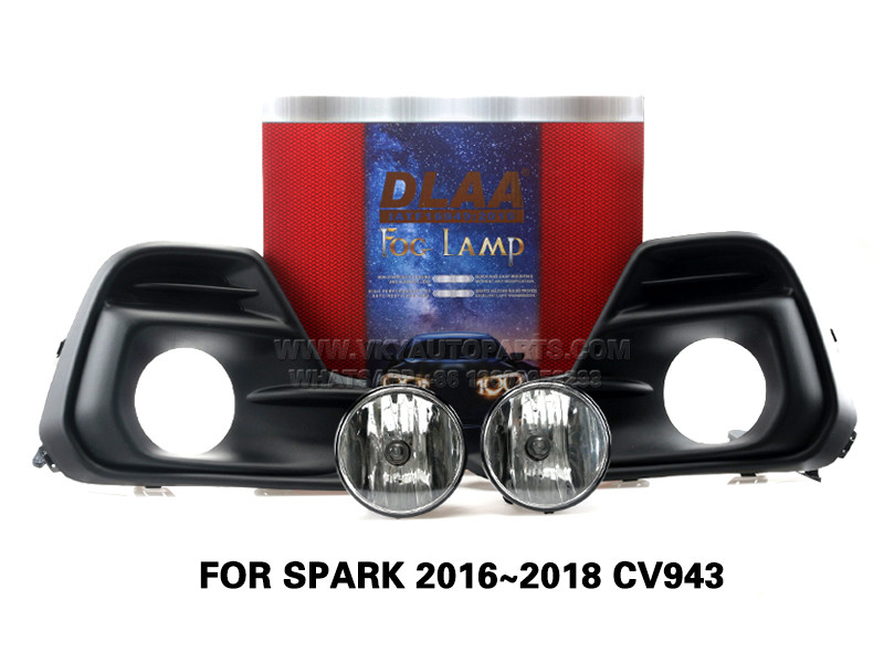 DLAA Fog LampsSet Bumper Lights withwire FOR SPARK 2016~2018 CV943