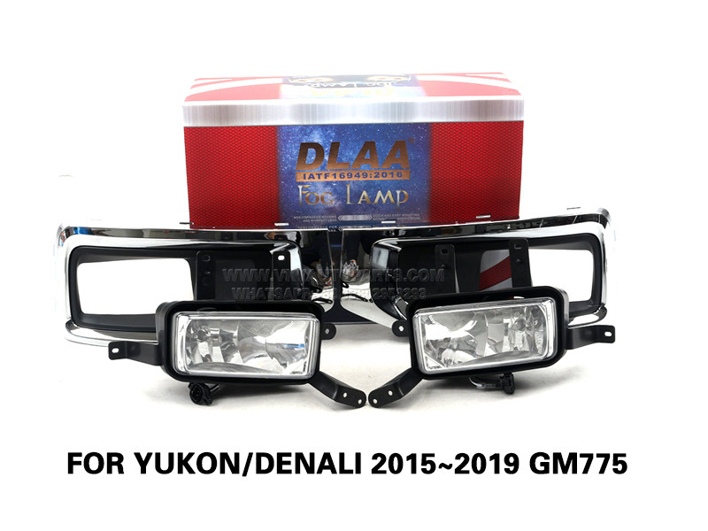 DLAA Fog LampsSet Bumper Lights withwire FOR YUKON DENALI 2015~2019 GM775