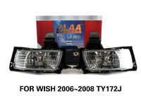 DLAA Fog Lamps Set Bumper Lights withwire FOR WISH 2006~2008 TY172J