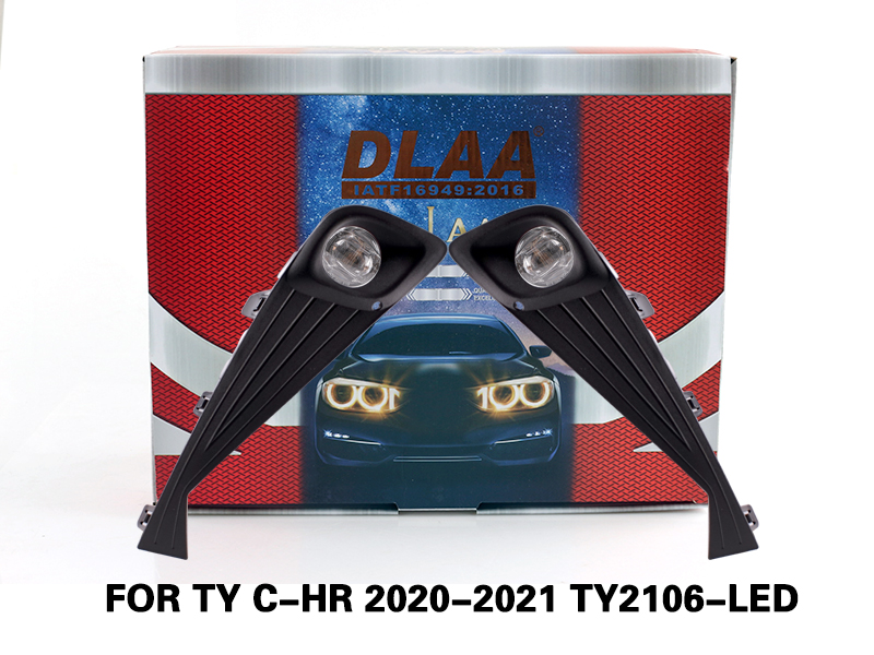 DLAA Fog Lamps Set Bumper Lights withwire FOR TY C-HR 2020-2021 TY2106-LED