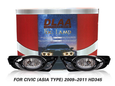 DLAA Fog Lamps Set Bumper Lights withwire For CIVIC (ASIA TYPE) 2009-2011 HD345