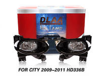 DLAA Fog Lamps Set Bumper Lights withwire FOR CITY 2009-2011 HD336B