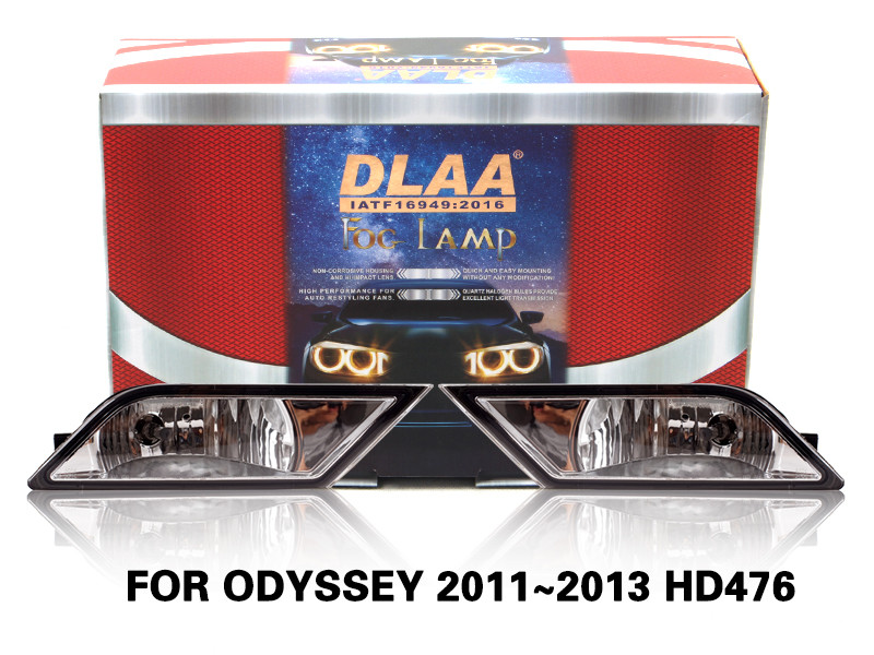 DLAA Fog Lamps Set Bumper Lights withwire FOR ODYSSEY 2011~2013 HD476