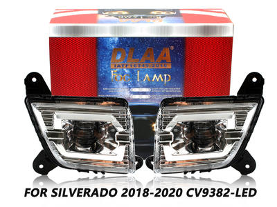 DLAA Fog Lamps Set Bumper Lights withwire FOR SILVERADO 2018-2020 CV9382-LED