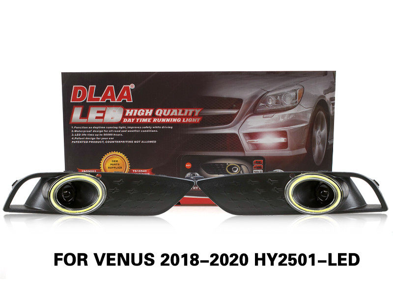 DLAA FogLamps Set Bumper Lights withwire FOR VENUS 2018-2020 HY2501-LED