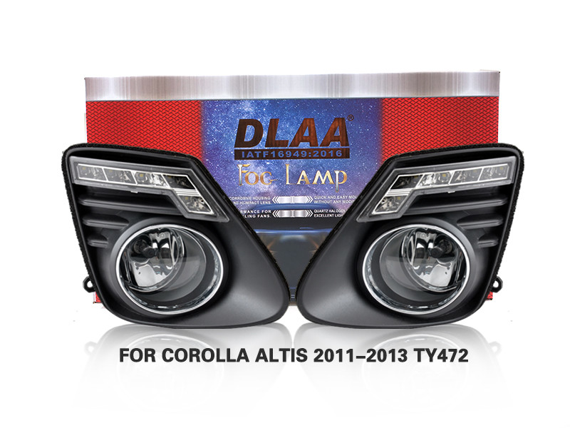 DLAA Fog Lamps Set Bumper Lights withwire FOR COROLLA ALTIS 2011-2013 TY472