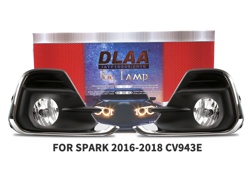 DLAA Fog Lamps Set Bumper Lights withwire  FOR SPARK 2016-2018 CV943E